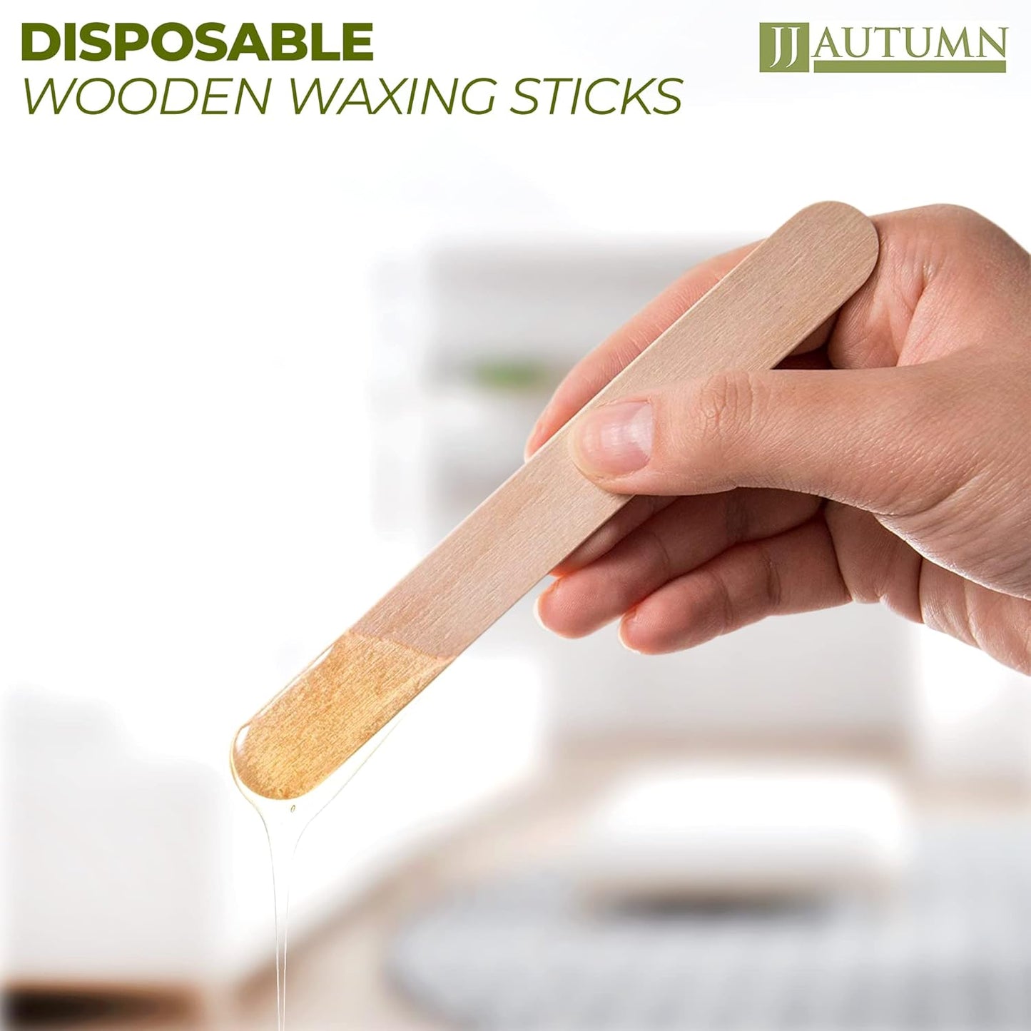 Wooden Wax Sticks for Hair Removal 100 Pcs Large Wood Popsicle Sticks for Waxing Tongue Depressor Wood Stick Wood Craft Supplies 6 Inch Wax Applicator