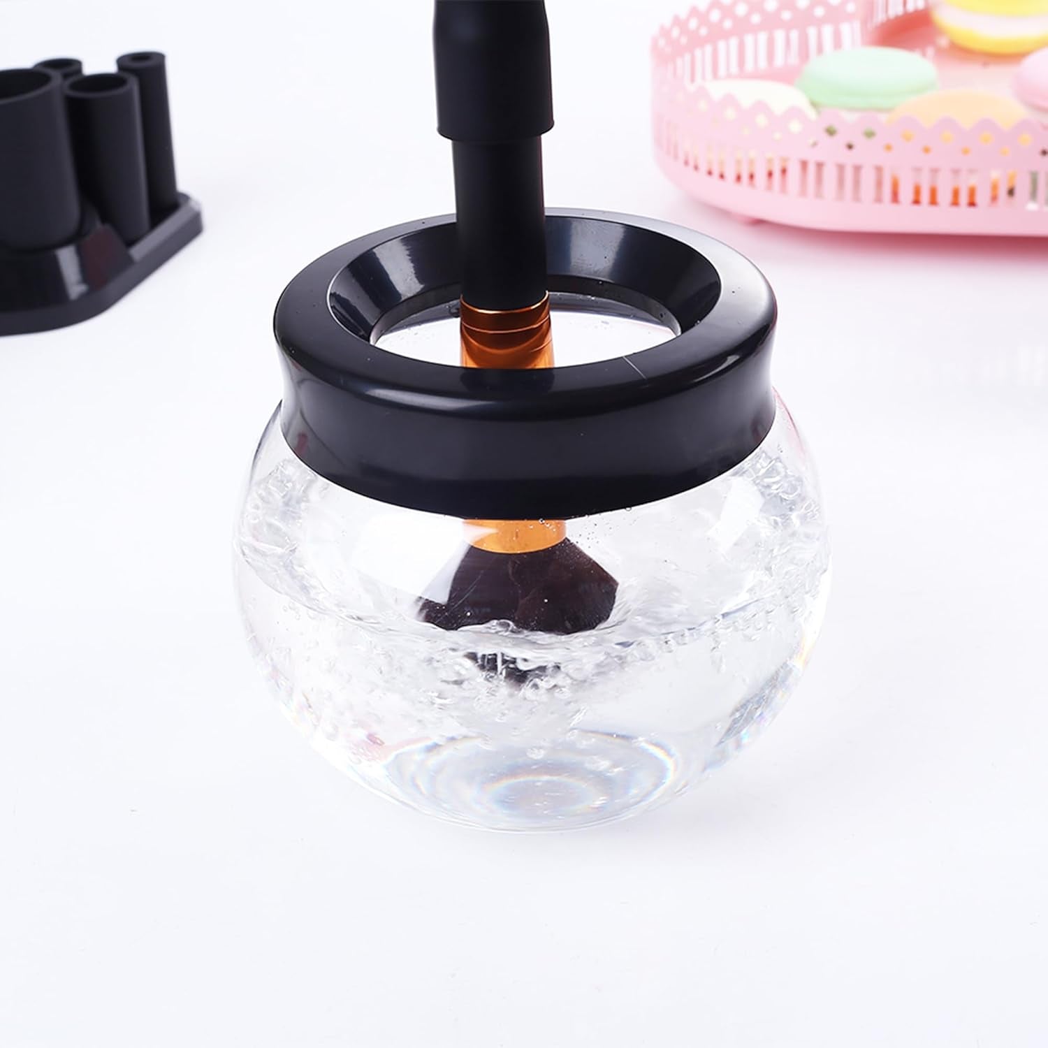 Makeup Brush Cleaner Dryer,  Super-Fast Electric Brush Cleaner Machine Automatic Brush Cleaner Spinner Makeup Brush Tools